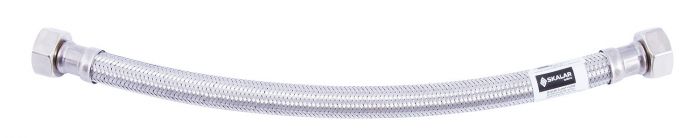 Wąż przyłączeniowy SKALAR w oplocie ze stali nierdzewnej 13 mm 1/2" x 1/2" GW x GW 0.5 m