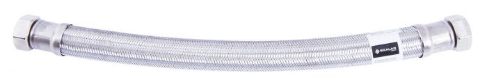 Wąż przyłączeniowy SKALAR w oplocie ze stali nierdzewnej 25 mm 1" x 1" GW x GW 0.3 m
