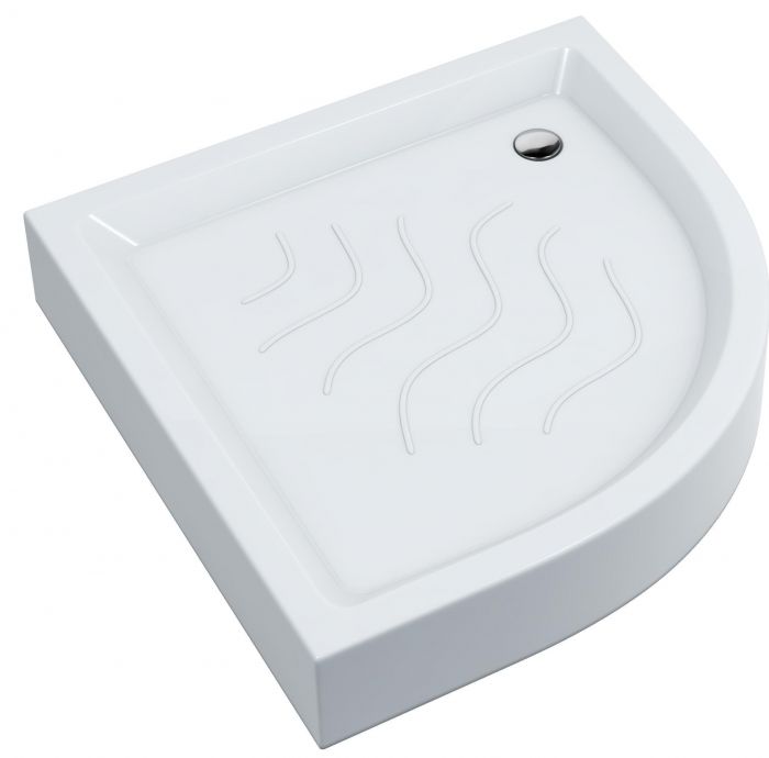 Brodzik akrylowy półokrągły SCHEDPOL SAN-ECO 900 /10900 /10160 /10cm biały | SANECO363