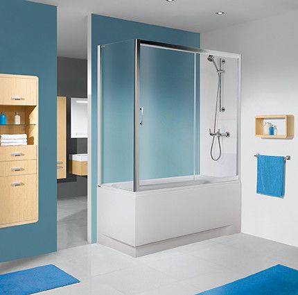 Ścianka SANPLAST TX SS0-W/TX5b-75 750 x 1500 mm manhatan szkło hartowane Grey GY z powłoką Glass protect | 600271167011501
