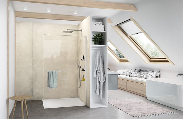 Ścianka boczna wolnostojąca WALK-IN HUPPE Select+ SW 1000 1100 x 2000 mm black edition szkło hartowane przezroczyste z powłoką Anti-Plaque  | SL0315123322