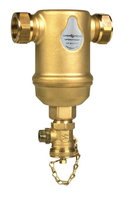 Separator zanieczyszczeń HUSTY SPIROTRAP złączka zaciskowa 22 mm  | AE022