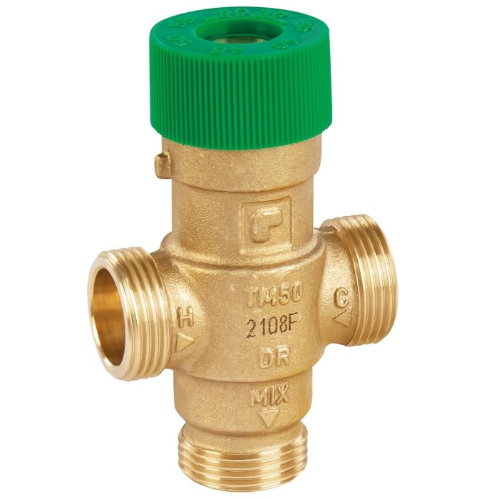 Zawór mieszający termostatyczny do instalacji c.w.u. HONEYWELL TM50 DN 20 bez przyłączy