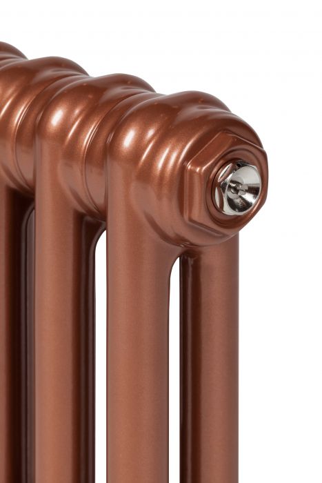 Grzejnik dekoracyjny żeberkowy Tubus 2 TUB2-200/10D50 1451 W 485 x 2000 x 90 mm C70 moon przyłącze dolne D50 środkowe | TUB220010D50C70