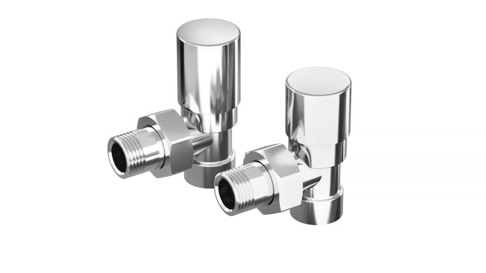 Zestaw regulacyjny kątowy Vario Term SKALAR R 1/2" zawiera zawór regulacyjny kątowy i zawór odcinający kątowy chrom  | SKATZRKCR