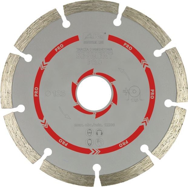 Tarcza diamentowa SEGMENT PRO 125 mm