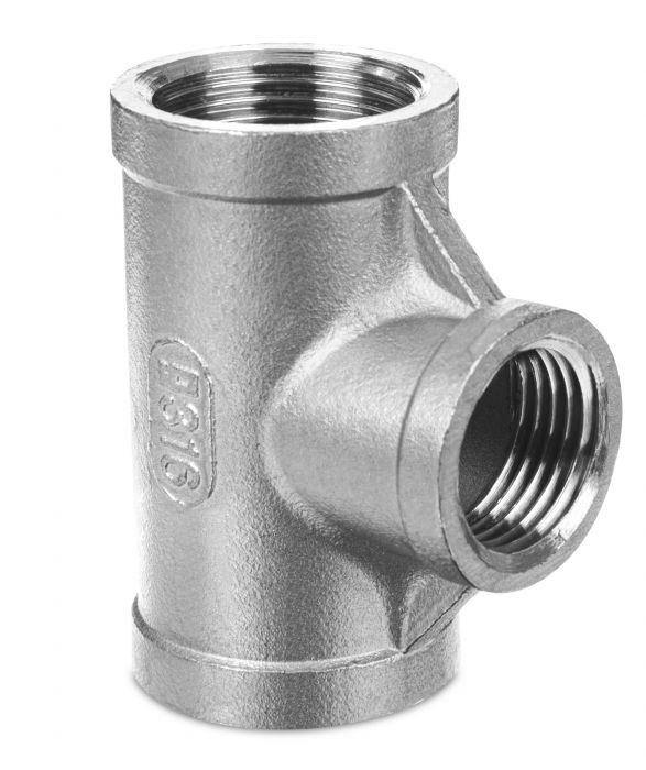 Trójnik gwintowany nakrętny stal nierdzewna 316 GW 1/2"