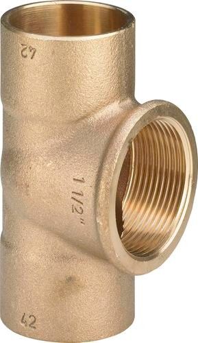 Trójnik z brązu GW 22 mm x 1/2" x 22 mm 94130G