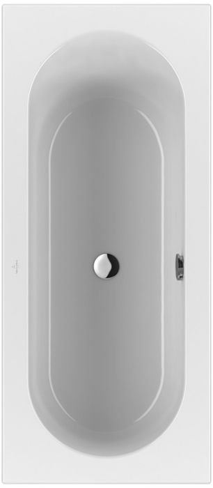 Wanna akrylowa prostokątny VILLEROY & BOCH WELLNESS Loop & Friends OVAL Duo 1800 800 x 440 mm weiss alpin o owalnej formie wewnętrznej  | UBA180LFO2V01
