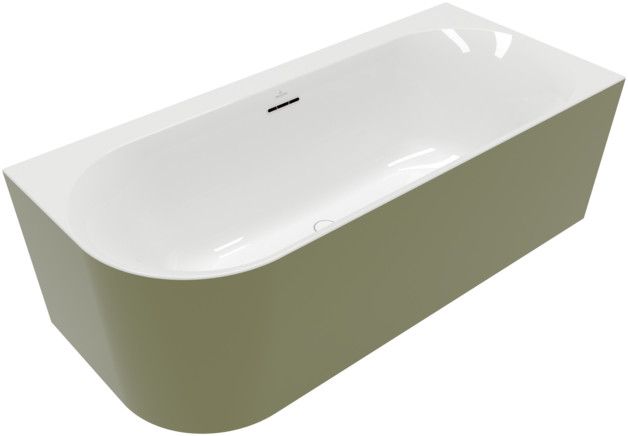 Wanna akrylowa VILLEROY & BOCH WELLNESS Loop & Friends SQUARE Duo 1800 800 x 470 mm weiss alpin w komplecie: 2 x rama każda z 2 nóżkami  | UBA180LSF9CRBCV01
