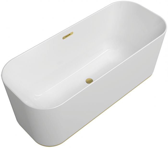 Wanna Quaryl owalny wolnostojąca VILLEROY & BOCH WELLNESS Finion 1700 700 x 480 mm weiss alpin z zestawem odpływowym | UBQ177FIN7N300V101