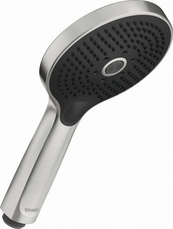 Słuchawka prysznicowa 3jet DURAVIT Click! MinusFlow okrągły d120 mm stal nierdzewna szczotkowana | UV0652017070