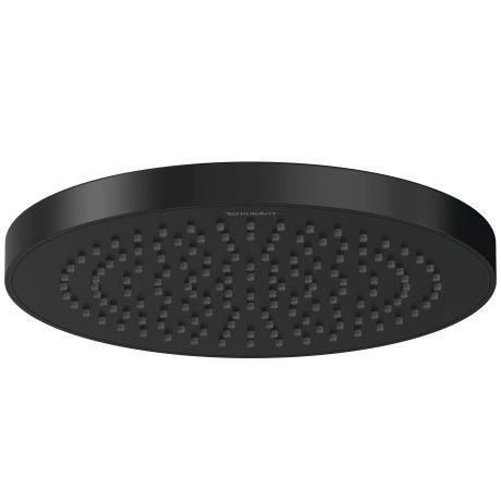 Głowica prysznicowa okrągły 1-strumieniowa d200 DURAVIT przepływ 10,4 l / min z regulacją kąta czarna matowa  | UV0660013046