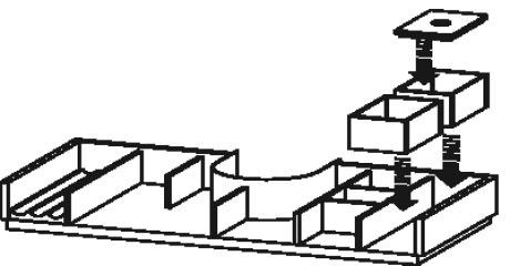 Organizer do szafek wewnętrzny orzech amerykański lity DURAVIT L-Cube | UV982107777