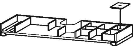 Organizer do szafek wewnętrzny orzech amerykański lity DURAVIT L-Cube | UV982207777