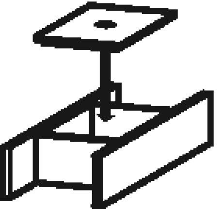 Organizer do szafki podumywalkowej wewnętrzny z pokrywą 59 x 115 x 320 mm czarny diament wkładany luzem DURAVIT | UV984500000