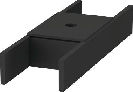 Organizer do szafki do szafki podumywalkowej do konsoli i szafki dolnej do konsoli wnętrza 115 x 370 mm czarny diament z pokrywą wkładany luzem DURAVIT | UV984600000