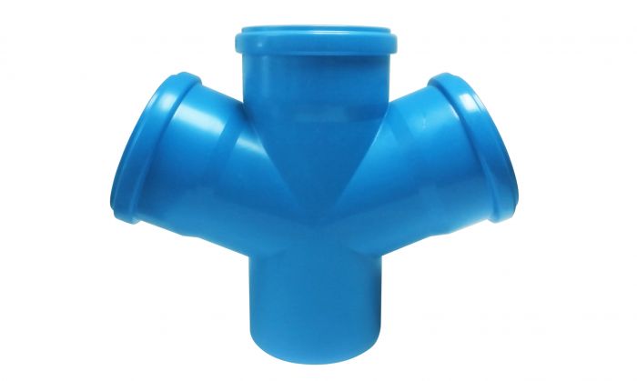 Czwórnik Ultra UdBDA 67st płaski niskoszumowy 110 mm niebieski