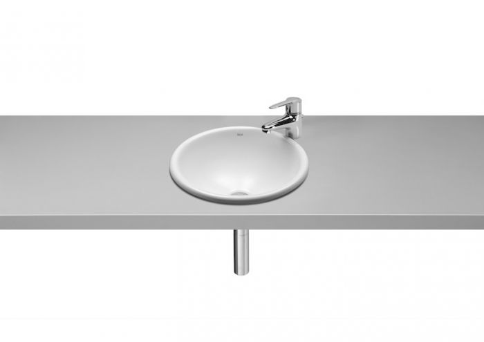 Umywalka ROCA FORO blatowa okrągły bez otworu 360 x 360 x 180 mm biała | A327880000