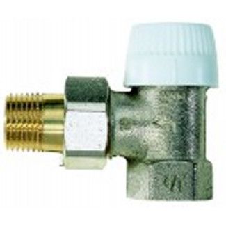 Zawór termostatyczny kątowy mosiężny HONEYWELL V2000 1/2" | V2000EUB15