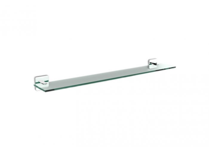Półka ścienna ROCA VICTORIA wykończenie metalowe szklana 60 x 10,8 x 5 cm chrom błyszczący | A816661001