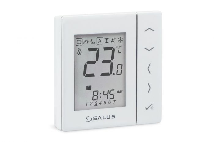 Regulator temperatury przewodowy, podtynkowy,cyfrowy tygodniowy AFRISO VS30W | VS30W