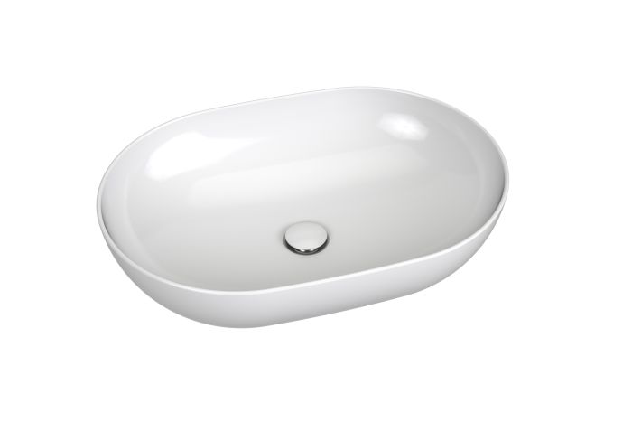 Umywalka ceramiczna RAVAK VITALLE ROANA VARDENA nablatowa prostokątny 600 x 420 x 140 mm biała | GPXRC00002 / 41746011121000VL #2