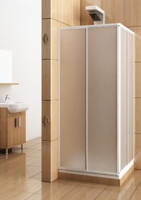Kabina kwadratowy ARMATURA KRAKÓW VARIABEL 730 - 880 mm x 1800 mm biała polistyren | 10126911P