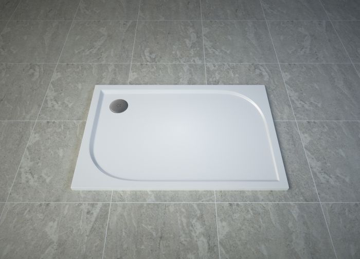 Brodzik konglomeratowy prostokątny 80 x 100 x 3 cm SANSWISS TRACY WAA | WAA8010004