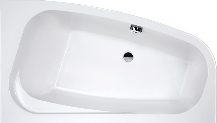 Wanna akrylowa asymetryczny narożna SANPLAST Free Line WAP/FREE 100x160+STW  1600 1000 mm biała EW  | 610040089001000