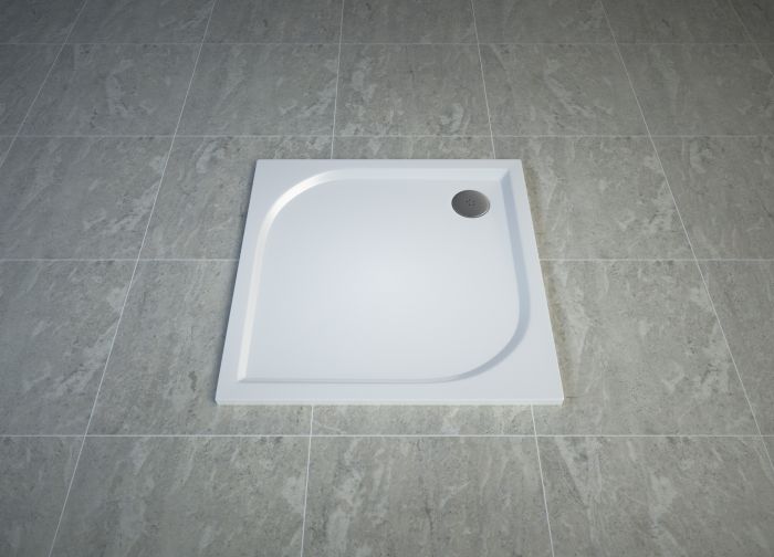 Brodzik konglomeratowy kwadratowy 80 x 80 x 3 cm SANSWISS TRACY WAQ | WAQ080004