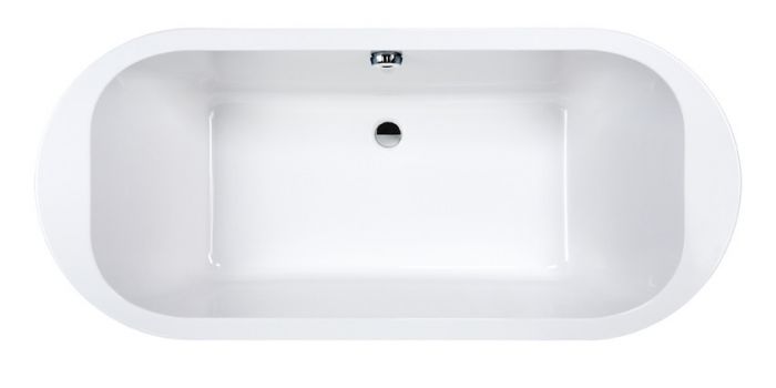Free Line WOW/FREE 80x180+STW wanna akrylowa owalny wolnostojąca 1800 x 800 mm biała EW z systemem powietrznym AIC2 ze stelażem STW