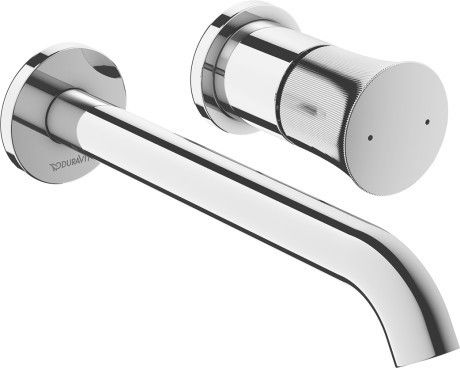 Bateria umywalkowa podtynkowa, do montażu z zestawem podstawowym DURAVIT White Tulip 1-uchwytowa 2-otworowa chrom | WT1070004010