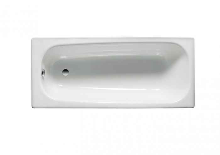 CONTESSA wanna ze stali emaliowanej prostokątny 1700 x 700 mm biała uziemienie