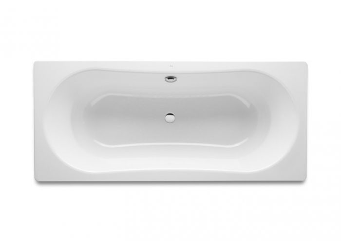 DUO PLUS wanna ze stali emaliowanej prostokątny 1800 x 800 mm biała dno antypoślizgowe, podkładki wytłumiające, uziemienie 
