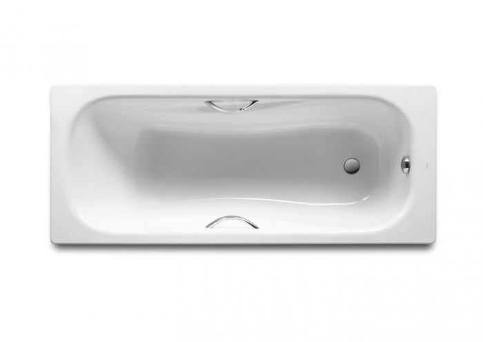 PRINCESS wanna ze stali emaliowanej prostokątny 1600 x 750 mm biała uziemienie