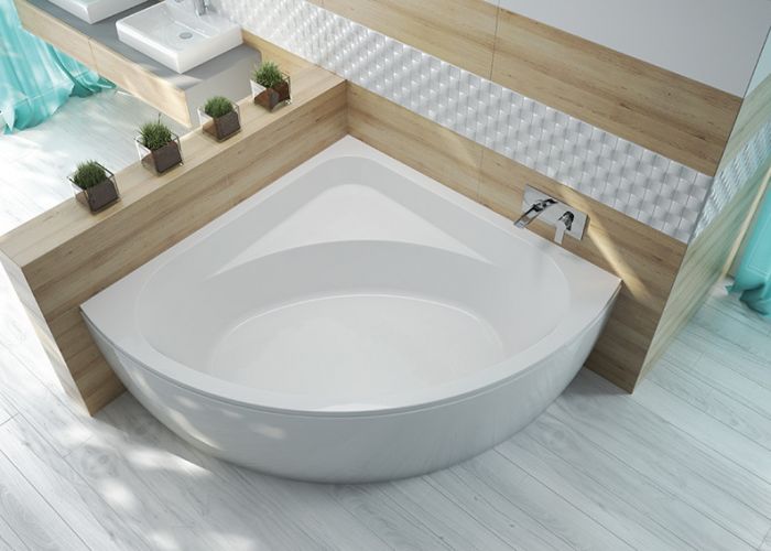 Free Line WS/FREE 140x140+STW wanna akrylowa symetryczny narożna 1400 x 1400 mm biała EW system powietrzny COMFORT AIC4 ze stelażem STW