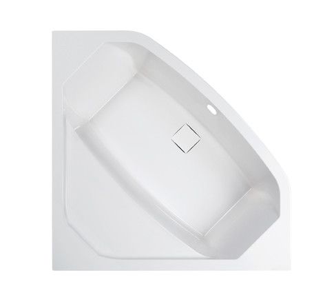 Wanna akrylowa symetryczny SANPLAST Space Line WS/SPACE 140x140+SP 1400 1400 x 680 mm pergamon z zestawem odpływowym | 610100066012000