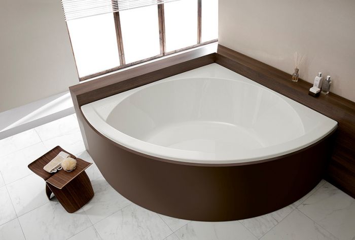 Prestige wanna akrylowa symetryczny narożna 1500 x 1500 mm biała EW z systemem powietrznym AIFR