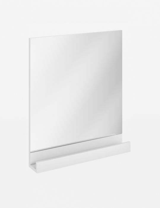 10° lustro z półeczką białe 650 x 110 x 750 mm