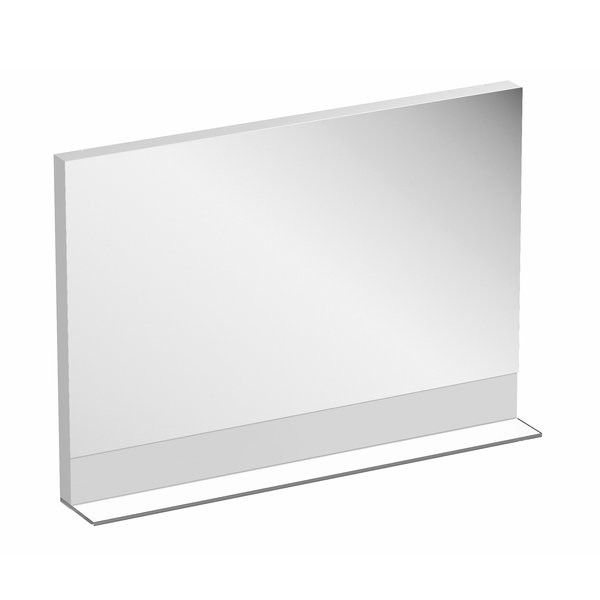 Formy lustro prostokątny  z półką z matowego szkła orzech 1000 x 155 x 720 mm