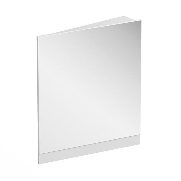 10° lustro narożne prostokątny białe 550 x 150 x 750 mm