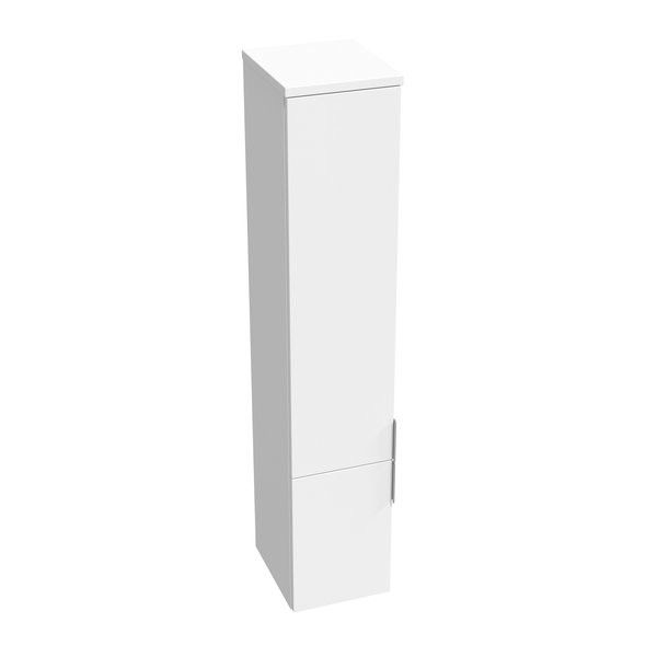 Słupek boczny impregnowana płyta MFPB i MDF 350 x 305 x 1535 mm biały połysk z uchwytami, lewy i prawy wariant drzwiczek RAVAK Rosa II SB 350 | X000001496