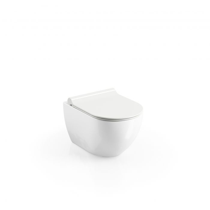 Miska WC RAVAK Uni Chrome wisząca 36 x 51 cm biała | X01516
