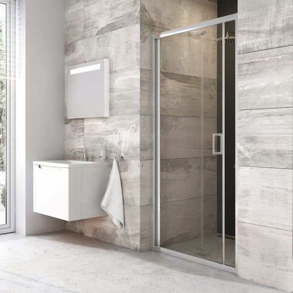 Drzwi przesuwne, 2-częściowe RAVAK Blix BLDZ2-70 700 x 1900 mm alubright szkło hartowane transparent bez powłoki | X01H10C00Z1