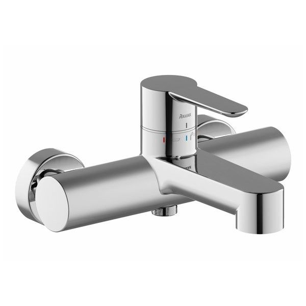Bateria wannowa naścienna RAVAK Puri PU 014.00 1-uchwytowa 2-otworowa chrom | X070115