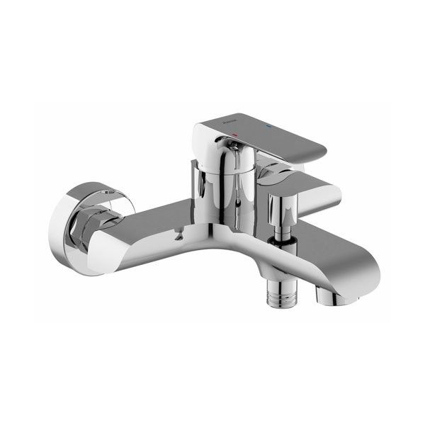 Bateria wannowa ścienna RAVAK Flat FL 022.00 1-uchwytowa 2-otworowa chrom | X070119