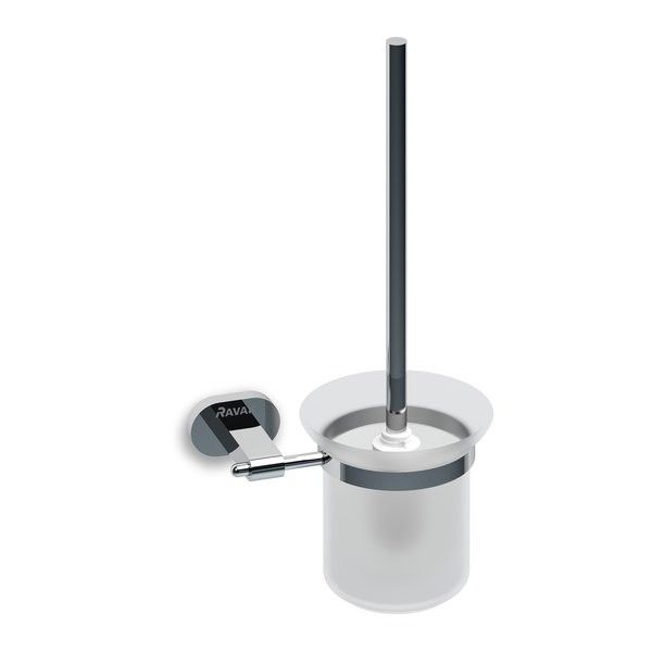 Szczotka WC wisząca RAVAK Chrome wysokość 352 mm, głębokość 136 mm błyszczący chrom | X07P196