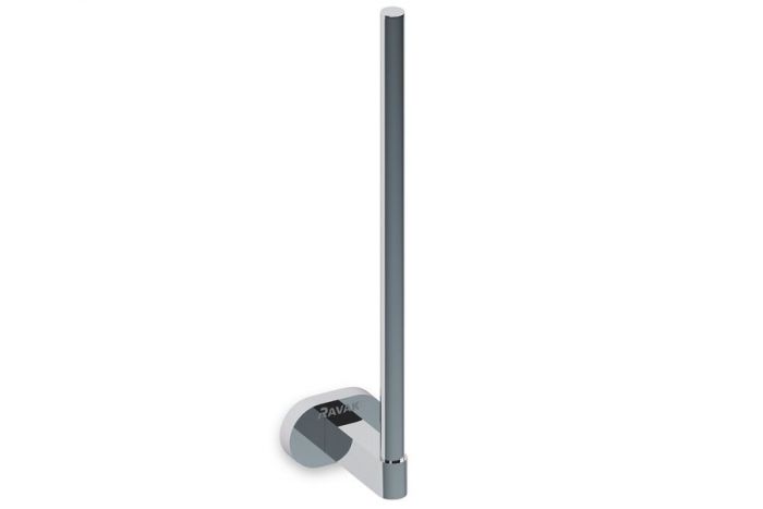Stojak na papier toaletowy RAVAK Chrome wysokość 1270 mm, głębokość 72,5 mm błyszczący chrom  | X07P318