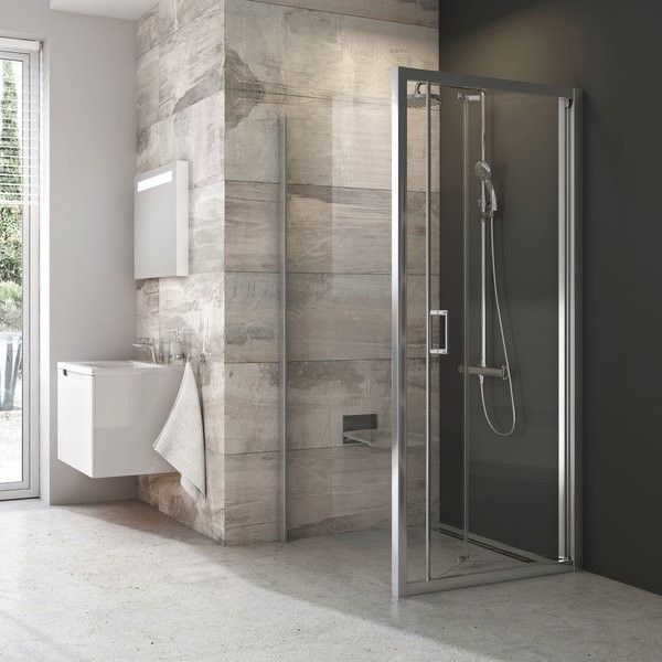 Ścianka RAVAK Blix BLPSZ-80 800 x 1900 mm aluminium szkło hartowane transparentne bez powłoki | X93H40C00Z1